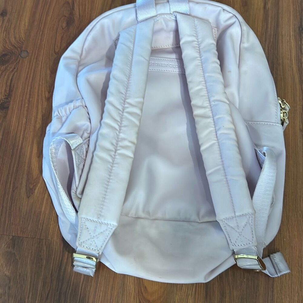 Stoney Clover Lane light pink backpack pearl rainbow patch monogram ALB - Picture 3 of 9